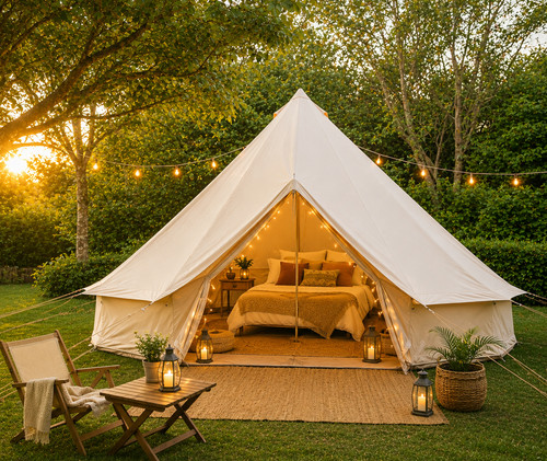 Bell tent 100 - 4m, natural