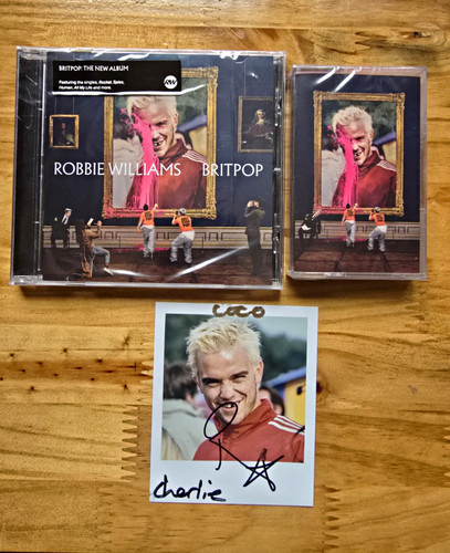 Robbie williams signed - robbie,