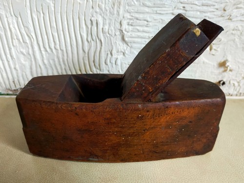 Vintage wooden coffin plane - wooden,