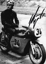 Giacomo Agostini Moto GP 500 MV Augusta Isle of Man winner signed photo