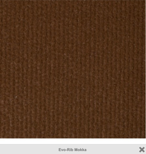 Mokka brown cord carpet - brown,