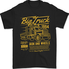 Big Truck Lorry Driver HGV Mens T-Shirt 100% Cotton