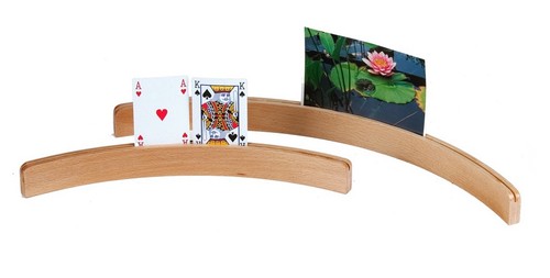 Wooden playing card holder - playing,