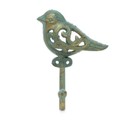 Wrought iron bird wall - iron, hook