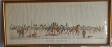 Vintage Framed Horse Racing
