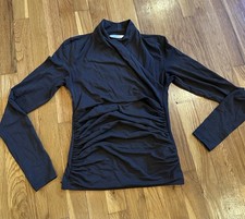 Zara Chocolate  Brown Wrap Top
