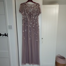 Phase Eight Mauve Sequin Maxi
