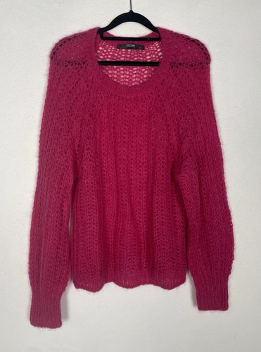 Hallhuber hot pink open knit - hot,