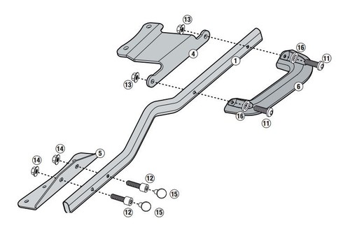 Givi 6702fz luggage - rack, kit