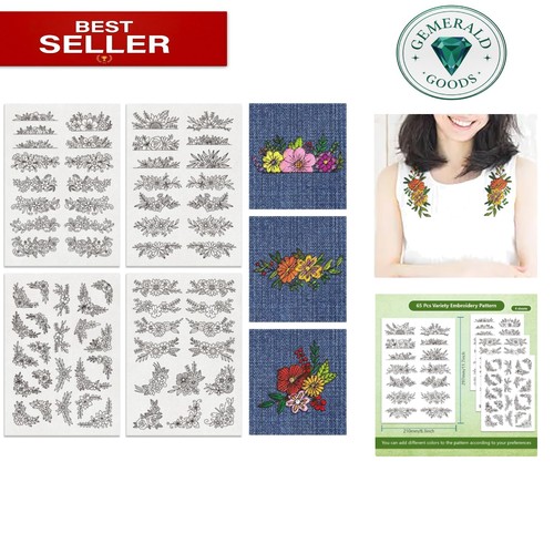 65pcs water soluble - water, flower