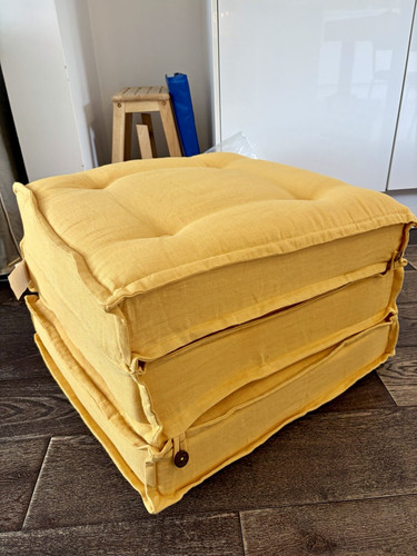 Loaf yellow foldable futon - loaf,