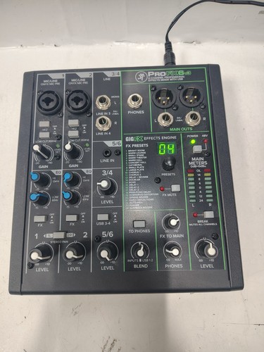 Mackie profx6v3 channel - profx6v3, 6-channel