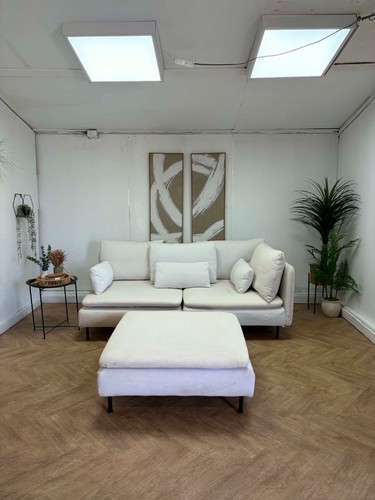 Modular neutral corner sofa - corner,