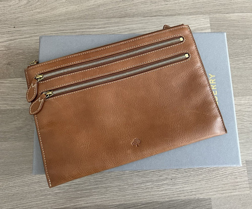 Mulberry multi zip - mulberry, pouch
