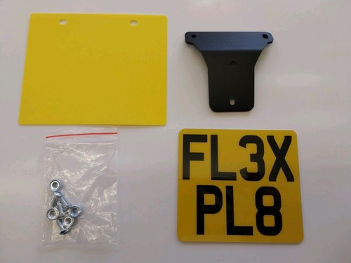 Trials bike flexible reg plate - trials,
