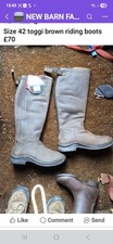 Toggi Size 42 Brown Leather Riding Boots