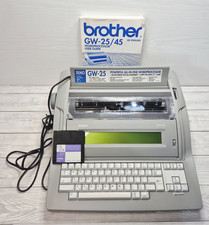 Vintage Brother GW-25 Electronic Word Processor Typewriter & G/W Flopp Disc