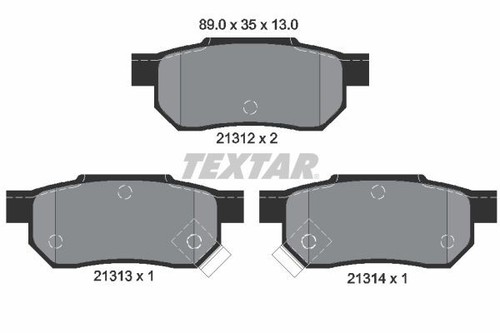 Fits textar 2131201 - brake, pad