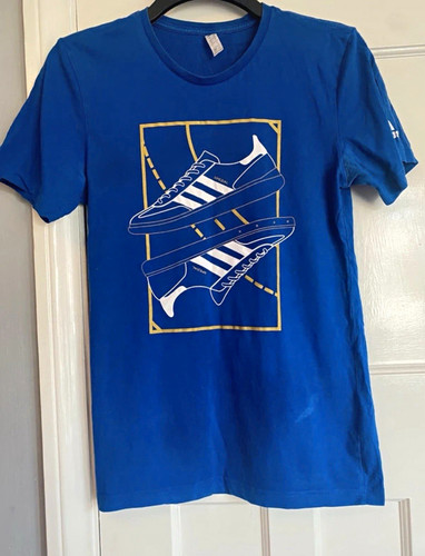Adidas men blue graphic - men’s,
