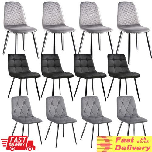 Dining chairs set velvet - chairs,