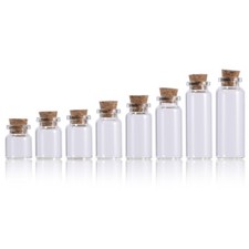 Small cork stopper - small, glass
