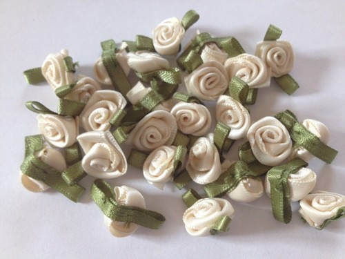 Small mini satin ribbon - small, rose