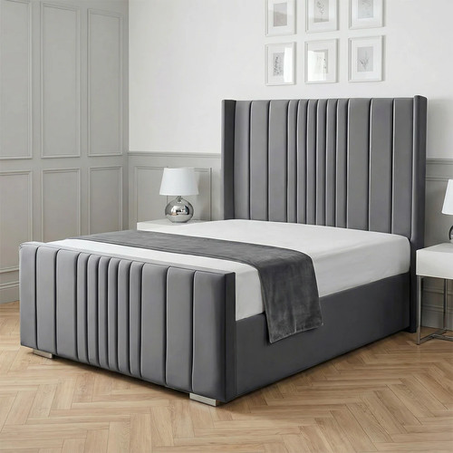 Luxury winged ottoman bed - ottoman,