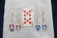 TTorchon Lace Bobbins, Excellent condition and quality in batch of four