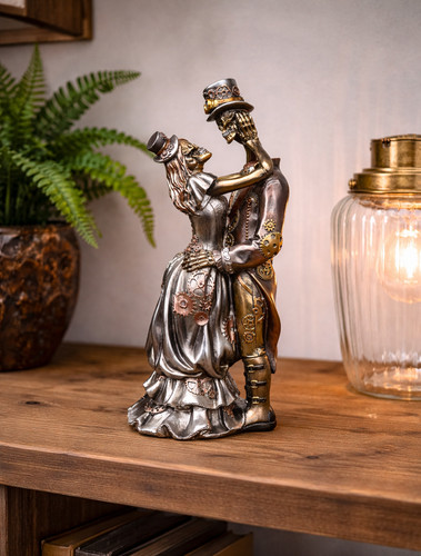 Steampunk skeleton couple - steampunk,