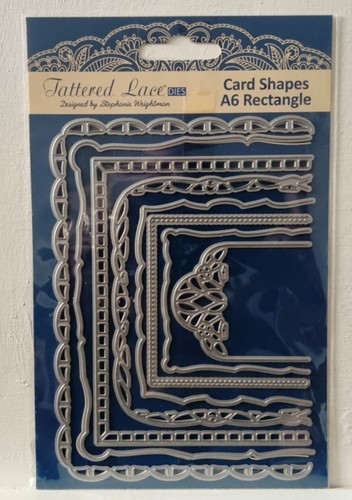 Tattered lace dies card - lace,