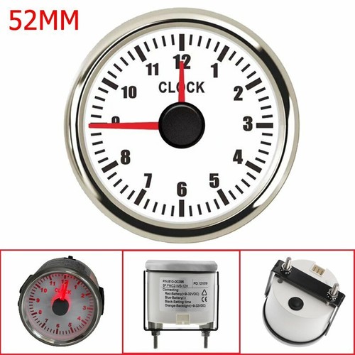 52mm clock gauge hour - clock,