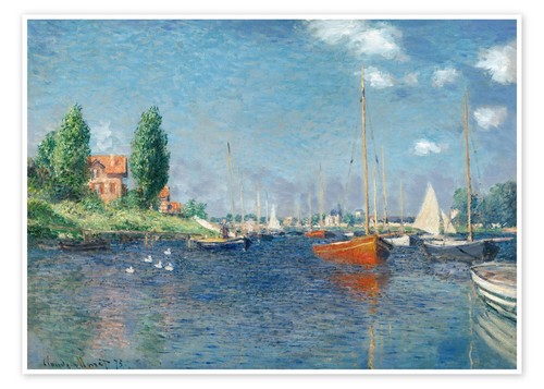 Red boats argenteuil - red, at