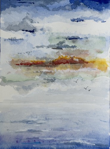 Original watercolour and - watercolour, mix
