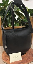 Radley London handbag Shoulder/cross Body/ messenger Bag/black Leather vgc