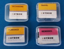 XYRON - 4 Design Runner Disc's - Occasions / Travel / Romance / Memories