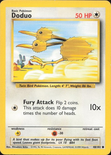 Pokemon doduo 102 common - doduo,