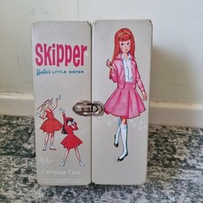 Original Vtg Mattel Skipper Triple Fold Out Case 1963 