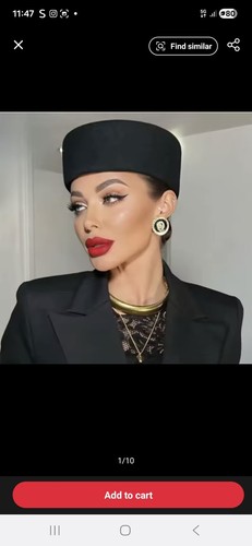 Vintage 100 wool pillbox hat - 100%,