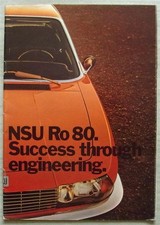 NSU Ro 80 Car Sales Brochure