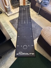 PuttOUT Golf Putting Mat and Pressure Putt Trainer to Improve Your Game