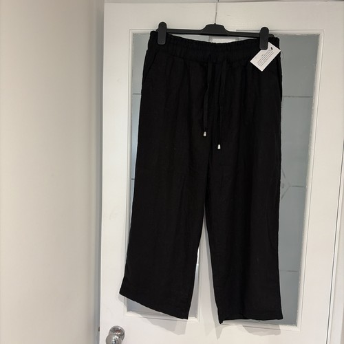 Very womens black linen - black,