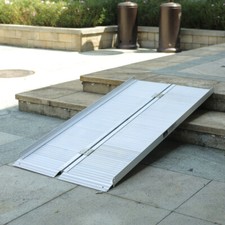 Aluminium People Aid Access Folding Portable Wheelchair Mobility Scooter Ramps