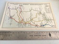 MARYPORT WHITEHAVEN COCKERMOUTH ROWRAH CLEATOR MOOR AIREY RAILWAY MAP 1888