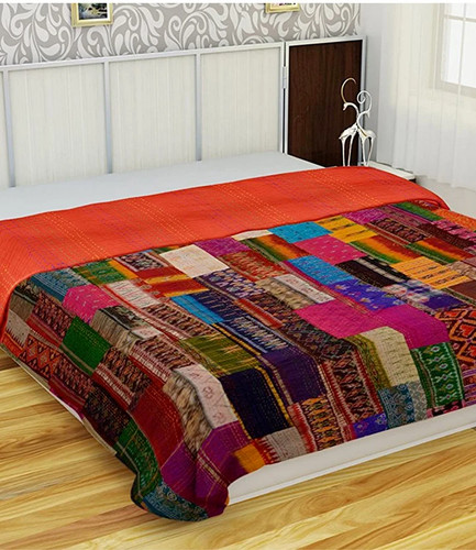 Indian vintage silk patchwork - indian,