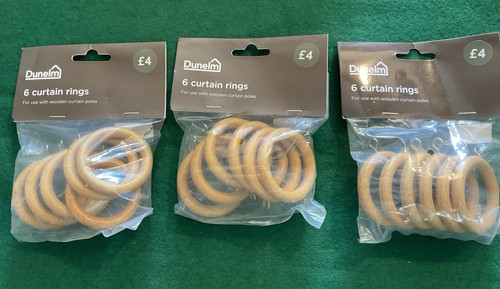 Dunelm wooden curtain rings - dunelm,