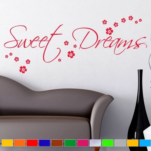 Sweet dreams wall vinyl decal - dreams,