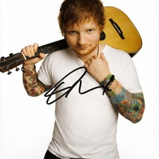 Ed Sheeran Signed 8x10 Photo