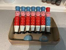 Vintage Wooden Soldier Figures