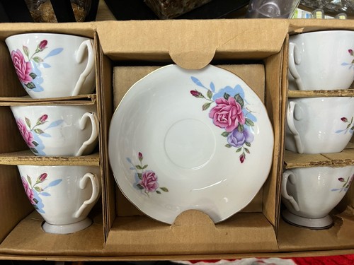 Vintage floral porcelain tea - vintage,