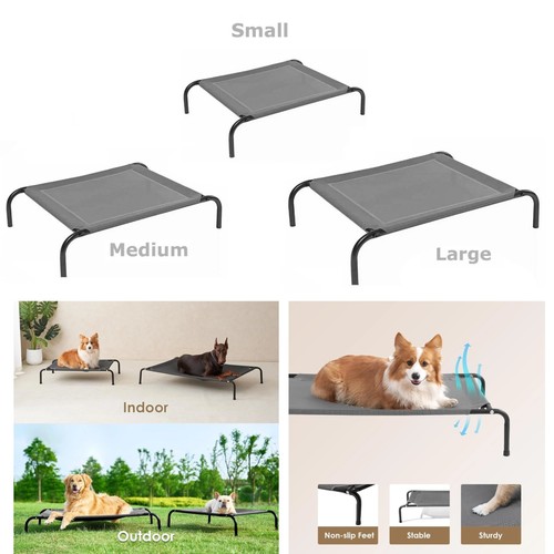 Raised dog bed elevated pet - raised,